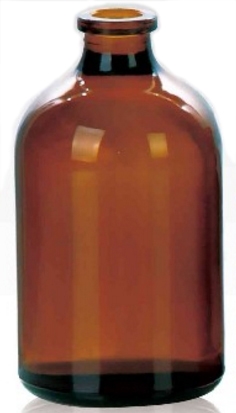Frasco de vidrio ámbar Levin